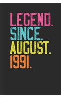Legend Since August 1991