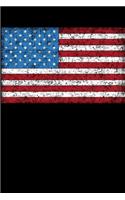 American Flag Notebook: USA Patriotic Composition Note Book For Men, Women, Kids - US Red White And Blue