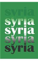 Syria: Notebook (120 blank pages, register, page numbers, softcover with matt finish) I Notebook I Diary I Idea book I Travel Diary