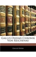 Gallus Oheims Chronik Von Reichenau
