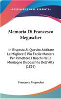 Memoria Di Francesco Meguscher