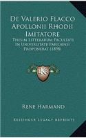 De Valerio Flacco Apollonii Rhodii Imitatore