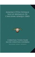 Annonce D'Un Ouvrage Sur Les Medailles De L'Ancienne Afrique (1843)