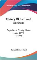 History Of Bath And Environs