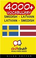 4000+ Swedish - Latvian Latvian - Swedish Vocabulary