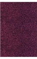 Crimson Red Glitter Journal