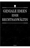 Geniale Ideen einer Rechtsanwältin Notizbuch