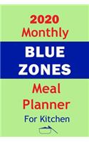 2020 Monthly Blue Zones Meal Planner For Kitchen