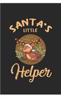 Weihnachten Weihnachtsmann kleiner Helfer: Tagebuch, Notizbuch, Buch 100 linierte Seiten im Softcover für alles, was man sich notieren und nicht vergessen möchte