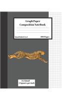 Graph Composition Notebook 5 Squares per inch 5x5 Quad Ruled 5 to 1 100 Sheets