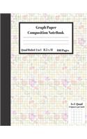 Graph Composition Notebook 4 Squares per inch 4x4 Quad Ruled 4 to 1 / 8.5 x 11 100 Sheets