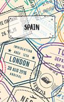 Spain: Dotted Travel Diary Notebook or Journey Dotted Grid Journal - Holiday Trip Pocketbook for Men and Women with Dots