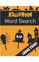 Halloween Word Search Large Print