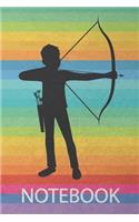 Notebook: Arrows Composition Book Notebook Journal for Target Archery and Arrow Shooting Fans and School Students