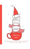 Merry Cat Composition Notebook