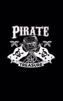 Pirate treasure: 6x9 PIRATES - grid - squared paper - notebook - notes