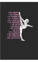 I Am Smart: Gymnastics Notebook, Dotted Bullet (6" x 9" - 120 pages) Sports Themed Notebook for Daily Journal, Diary, and Gift