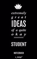 Notizbuch für Studenten: Originelle Geschenk-Idee [120 Seiten kariertes blanko Papier]