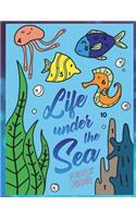 Life Under the Sea: Color by Number: A Super Fun Ocean Coloring Activity Book for Kids with Fish, Whales, Sharks and Sea Life(1 Kids Color by Number Coloring Books)