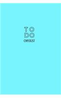 To Do Checklist: To Do Journal with Checkboxes for Daily Tasks and Staying Organized Sky Blue