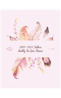 2019-2023 Feathers Monthly Five-Year Planner