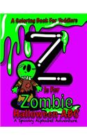 Halloween ABC - A Spooky Alphabet Adventure (Halloween) Coloring Book For Toddlers