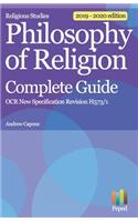 Religious Studies Philosophy of Religion Complete Guide OCR New Specification Revision H573/1