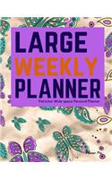 Petrichor Large Weekly Planner: Wide space Personal Planner/At a glance large Planner/Day Planner and Organizer/ Personal Organizer and Planner(Large Personal Planner/Functional Wide Space Planners)