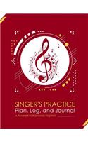 Singer's Practice Plan, Log, and Journal - Red