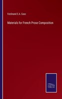 Materials for French Prose Composition