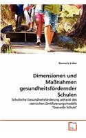 Dimensionen und Maßnahmen gesundheitsfördernder Schulen