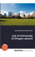 List of University of Oregon Alumni