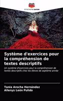 Système d'exercices pour la compréhension de textes descriptifs