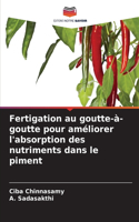 Fertigation au goutte-à-goutte pour améliorer l'absorption des nutriments dans le piment
