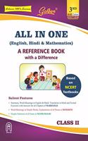 Golden All In One For Class 2 (English, Hindi, Mathematics & Evs) (For 2021 Exams)