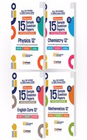 Arihant I-Succeed CBSE Sample Paper Class 12th (2024-2025) Physics, Chemistry, Maths & English Core | Combo Set of 4 Books for Exam 2025