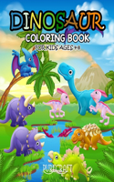 Dinosaurs Coloring Book For kids ages 4-8: Jumbo Kids Coloring Book With Realistic Dinosaur Designs For Boys and Girls Ages 4-8; Makes a Great Gift for Boys and Girls who Love Dinosaurs