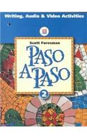 Paso a Paso 1996 Spanish Student Edition Workbook Tape Manual Level 2: Writing, Audio &amp; Video Activities(English)