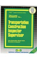 Transportation Construction Inspector Supervisor