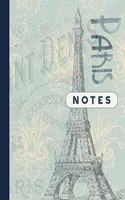 Notes: Paris Composition Notebook - Blank Sketch Paper Book For Drawing, Sketching, Doodling - Journal Diary For Girls Women - Blue Vintage Eiffel Tower Ar