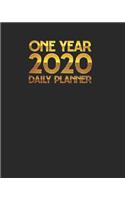 2020 One Year Daily Planner: (8x10 12 Month Simple Pretty Planner)