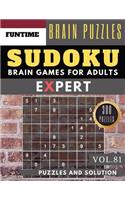 Expert SUDOKU: Huge 300 SUDOKU Ultimate puzzle books - sudoku hard to extreme difficulty Maths Book to Challenge Your Brain for Adult and Senior (hard sudoku puzzl(81 Expert Sudoku Puzzle Books)
