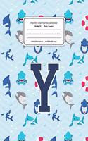 Primary Composition Notebook Grades K-2 Story Journal Y