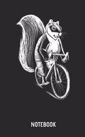 Squirrel Notebook: Cute Squirrel on Bicycle Lined Journal for Women, Men and Kids. Great Gift Idea for All Squirrel and Bike Lover.