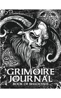 Grimoire Journal Book of Shadows: Satyr Pagan God Spell Book Magic Small Blank Notebook Diary and More 8.5x11 150 Pages