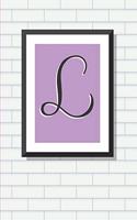 Initial L Personalized Blank Lined Journal Notebook: A Daily Diary, Composition or Log Book, Gift Idea for Someone Whose Name Starts with the Letter L!!