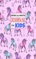 Draw and Write Journal for Kids: Cute Unicorn Matte Cover Design for Drawing, Creative Writing, Doodling, Creating Your Own Story, Illustration Book and Diary (Perfect Gift for Kids
