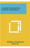 A Short History of Italian Literature