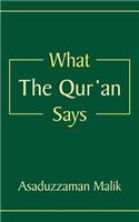 What the Qur'an Says