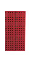 Red on Black (Quadro) B6.5 Lined Notebook